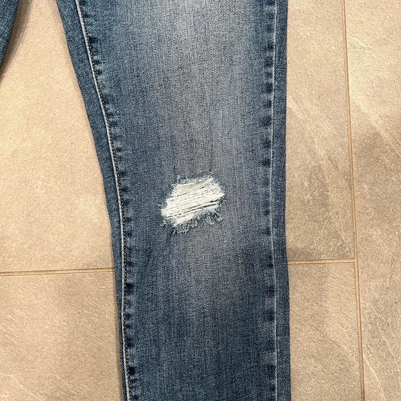 levi’s 711 skinny distressed raw hem mid rise jeans size 28 - Picture 3 of 12